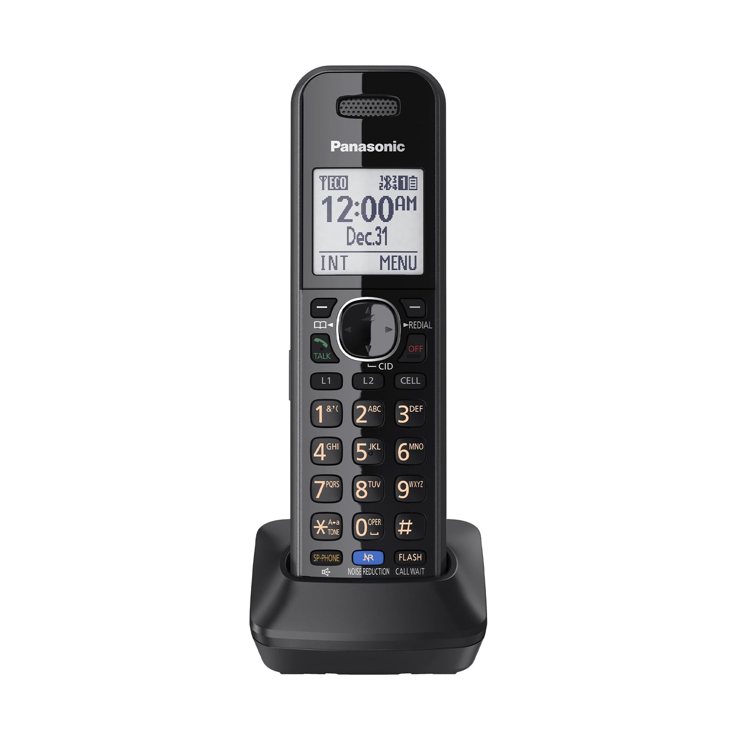 Panasonic DECT 6.0 Plus Cordless Phone Handset Accessory Compatible with 2-Line Cordless Phones KX-TG95xx Series Business telephones, Headset Jack
