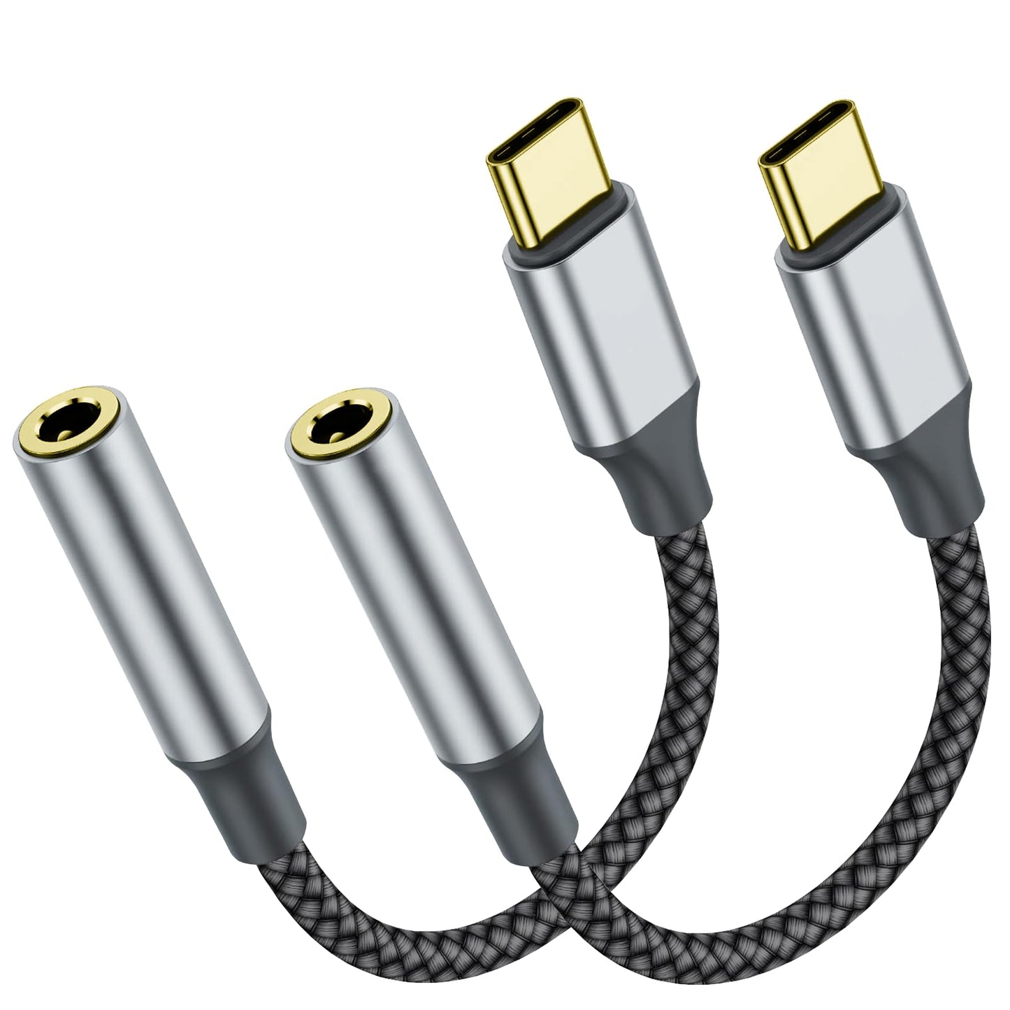 Welldiea USB-C to 3.5mm Headphone Jack Adapter, Type-C to 3.5mm Aux Adapter Compatible with iPhone 17 Pro Max/17 Pro, 16/15 Pro Max, 16/15 Pro, Galaxy