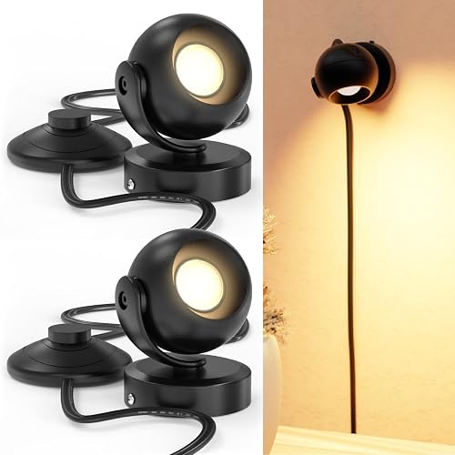 Sunco Spot Lights Indoor, LED Uplighting Ceiling Spotlight Fixtures, Plant Light Décor, 300 LM, 3W, Selectable CCT 2700K/4000K/5000K, 50000 Lifetime