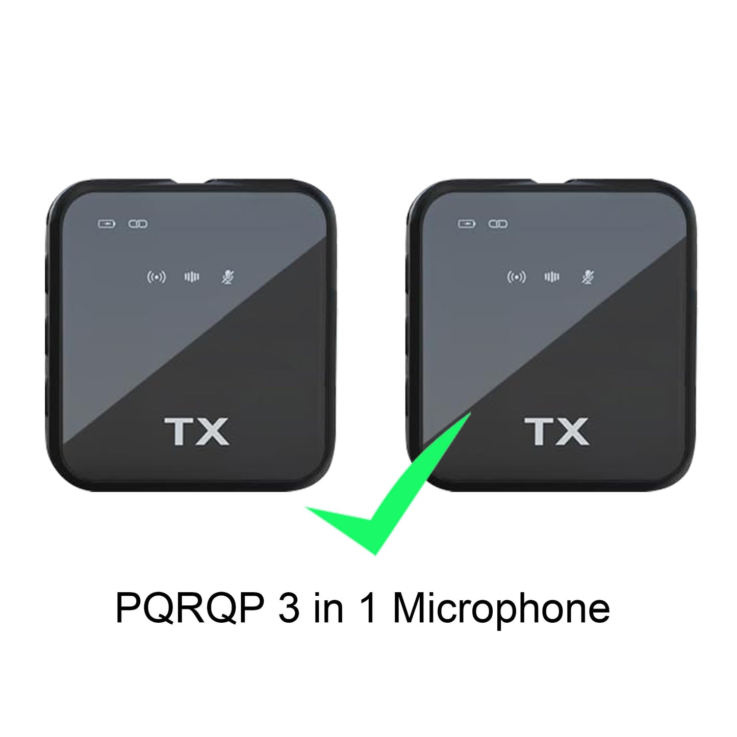 JCMOYUTY for PQRQP 3 in 1 Microphone GT19 Windscreen Wireless Lavalier Microphone Deadcat Furry Cover, 2-Pack Grey Wind Screen Accessory