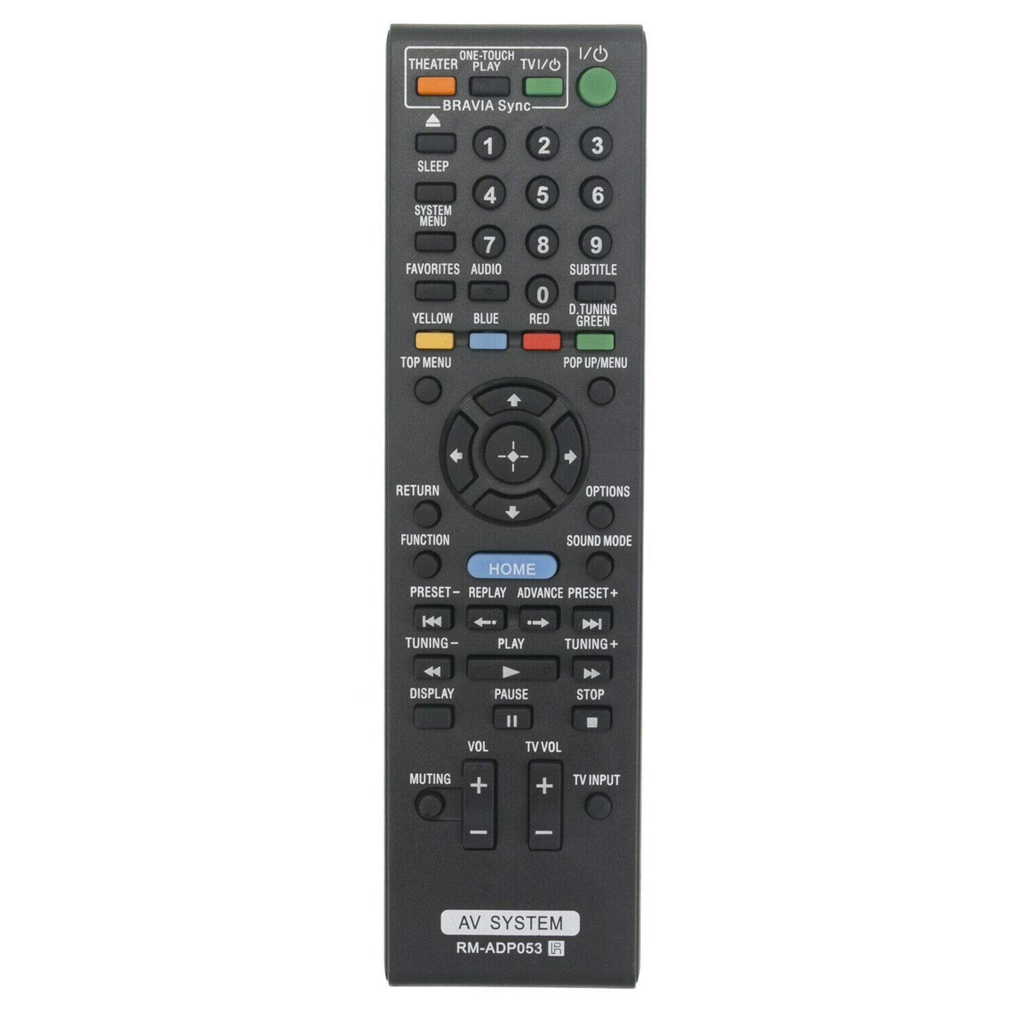 New - Remote Control RM-ADP053 Replace for Sony Blu-ray DVD BDV-E370 BDV-T57 BDV-E370
