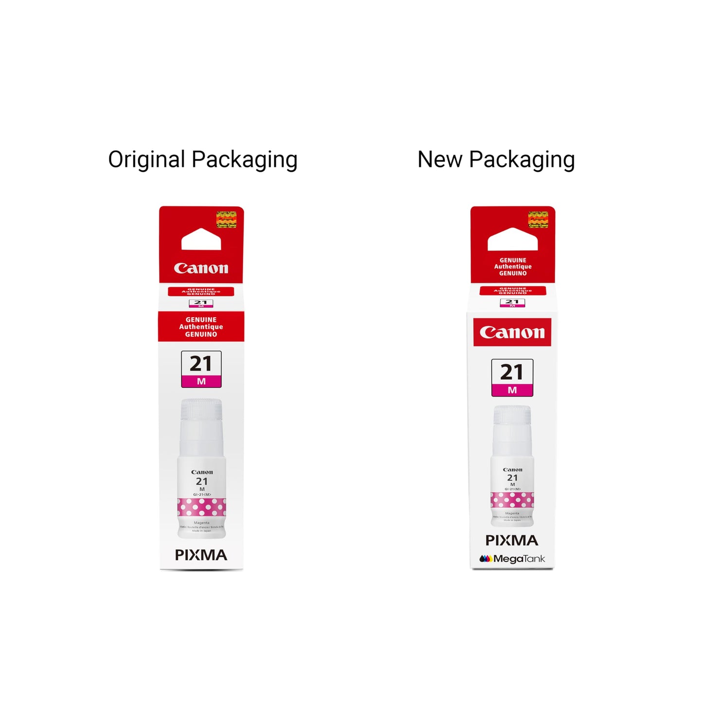 Canon GI-21 Genuine Magenta Ink Bottle, Compatible with Megatank G1220, G2260, G3260, G1230, G2270, G3270, G4270, G3290, and G4280 Printers