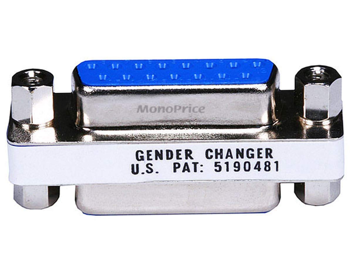 Monoprice DB15 F/F Mini Gender Changer (101188)