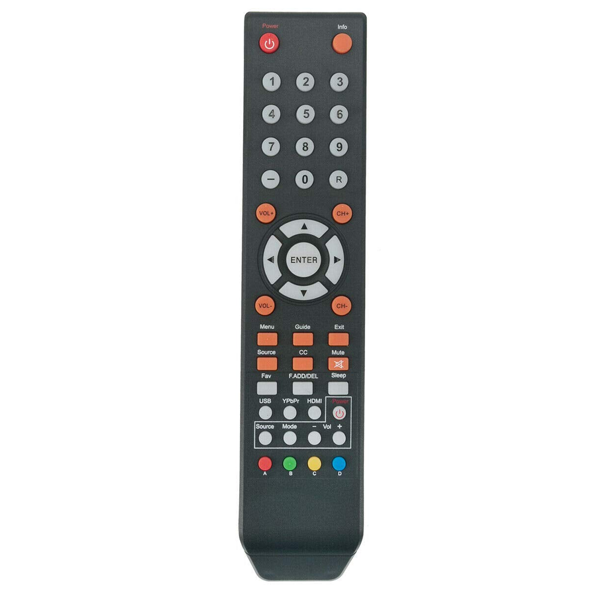 New Remote Control Replace for Sceptre TV E195BD-SR E246BD-SMQK E246BV-SR E246BD-SR X505BV-FSRC