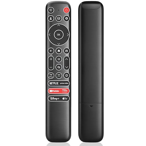 Replacement Backlit Remote Control for TCL Google Smart TV, for TCL 4K UHD LED QLED MiniLED Smart TVs (with Buttons Lighting Up)
