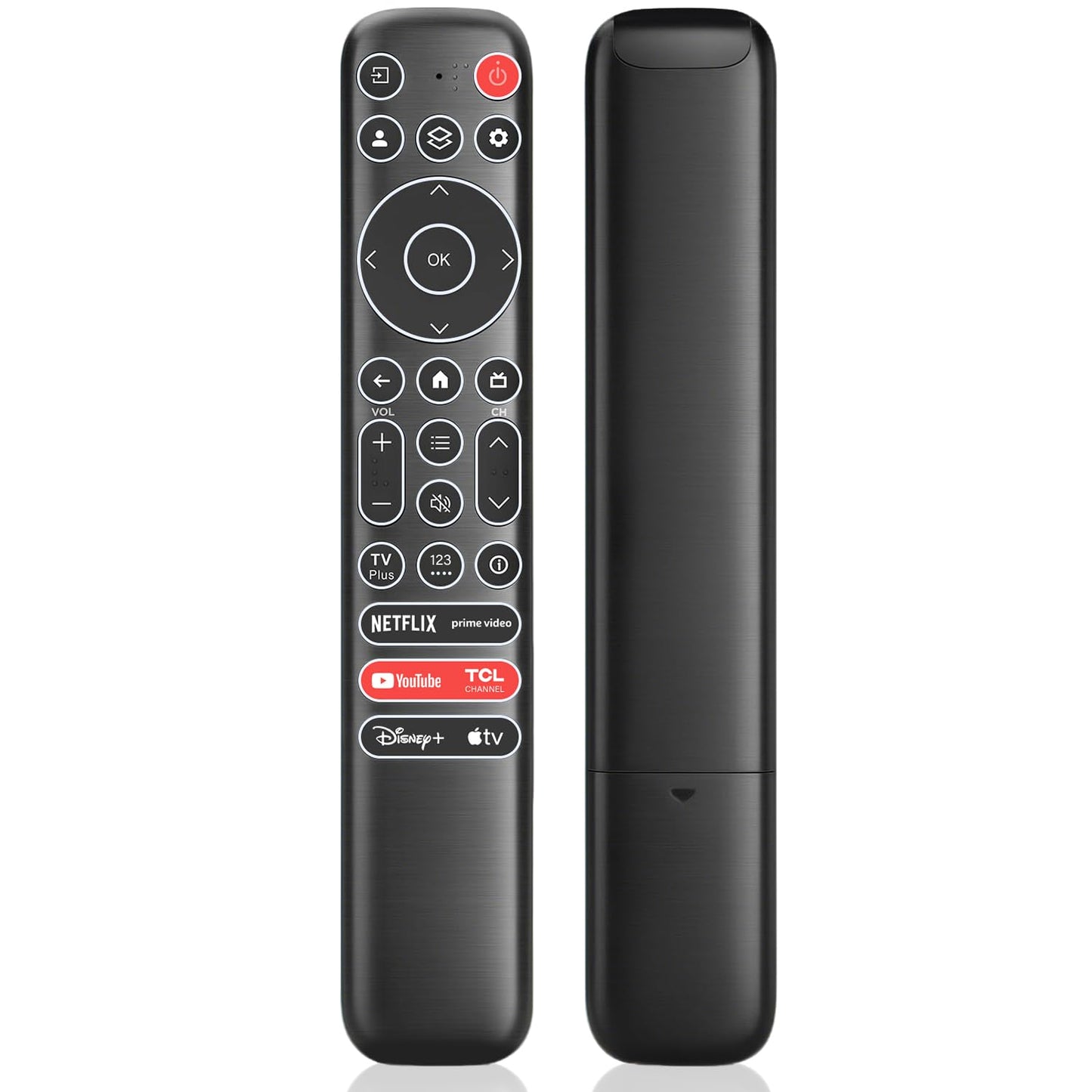 Replacement Backlit Remote Control for TCL Google Smart TV, for TCL 4K UHD LED QLED MiniLED Smart TVs (with Buttons Lighting Up)