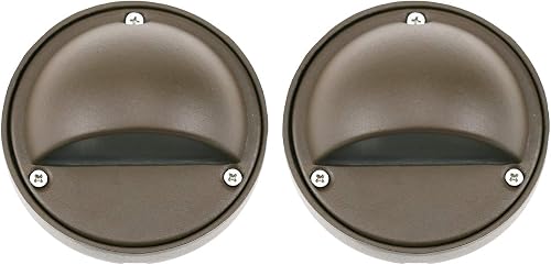 Lumina Lighting® 2W LED Deck Lights (2 Pack) | Low Voltage Landscape Lighting Waterproof - 12V 3000K Outdoor Patio Step Deck Lighting | Replaceable G4