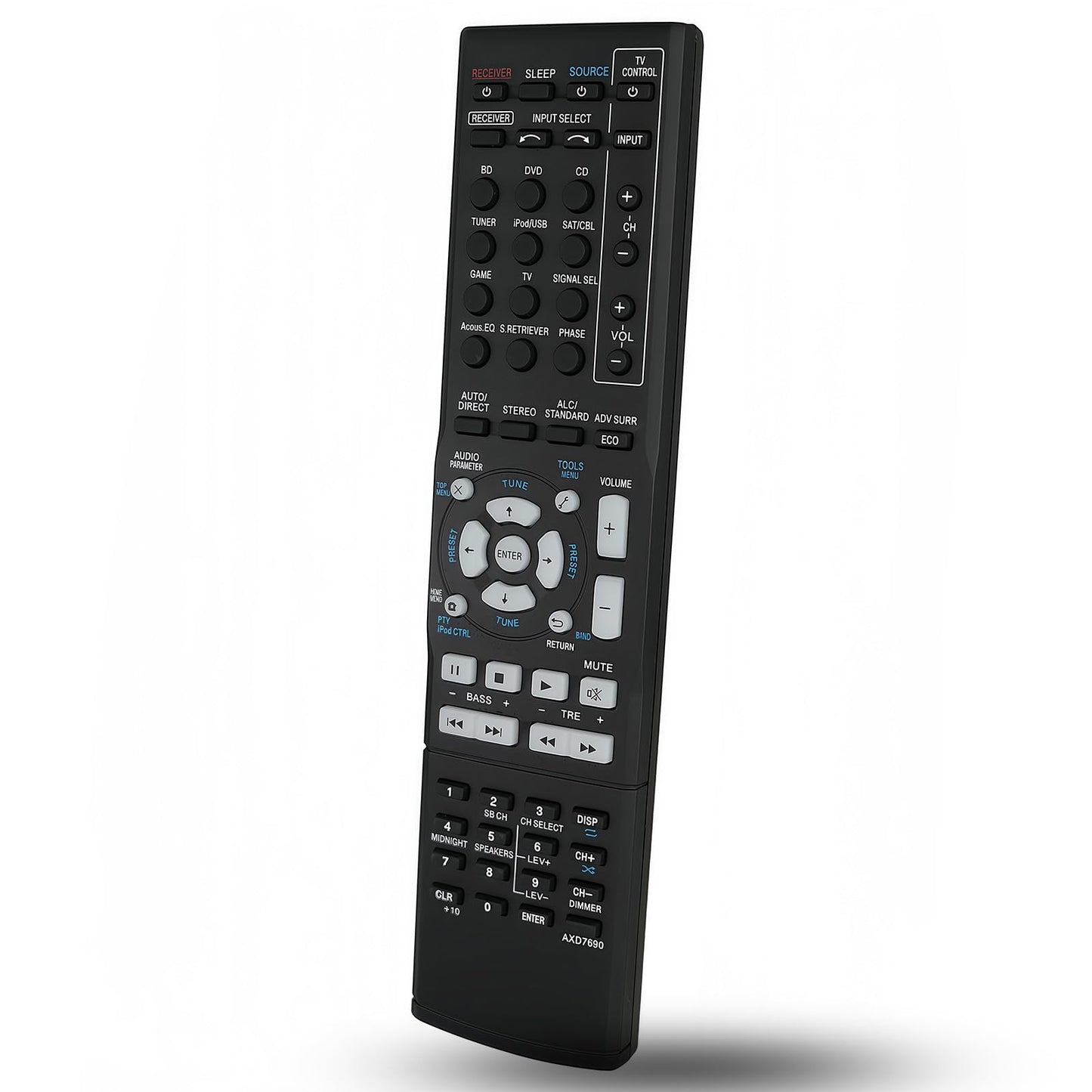 AXD7690 Replacement Remote Control Compatible for Pioneer AV Receiver HTP-072 VSX-324-K-P VSX-523 VSX-523-K VSX-524 VSX-524-K VSX-5231