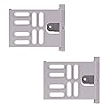 Legrand - OnQ, Cable Management, Plastic Enclosure Cable Channels for Structured Media Enclosures, White, Pack of 2