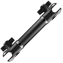 Tackform 7" Long 20mm Ball and Socket Arm DuraLock 20 Series Aluminum Tube Arm | Dual 20mm Sockets and Optional Anti-Theft Knobs | Black