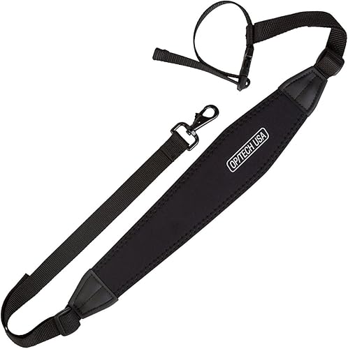 OP/TECH USA Tripod Strap with Swivel Hook - Travel Strap & Tripod Sling for Secure, Comfortable Carrying - Versatile Non-Slip Grip - Made in the USA
