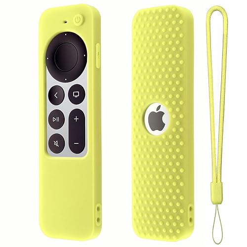 Hi Color Remote Control Cover for Apple TV Siri Remote(2nd Generation)Silicone Cover for Apple TV Remote case 4K, Apple TV HD Soft and Durable