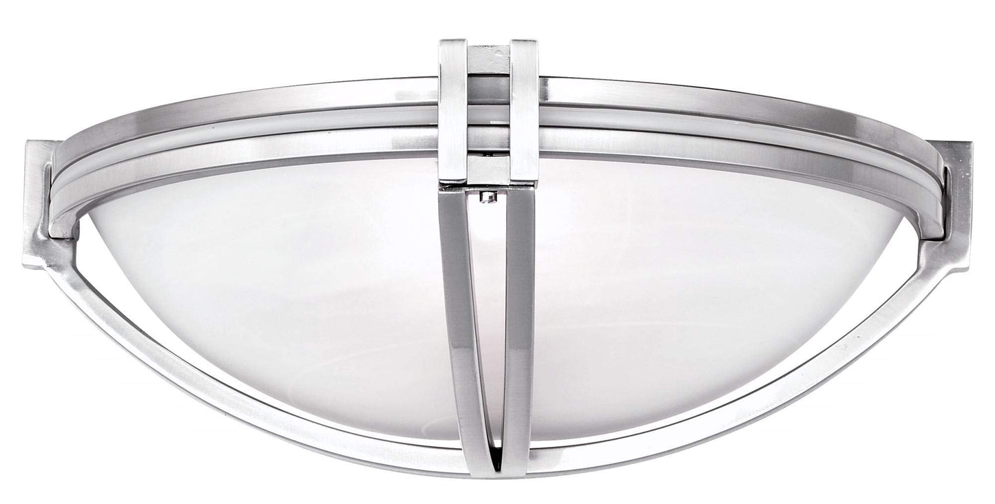 Possini Euro Design Deco Modern Wall Light Sconce Brushed Nickel Silver Hardwired 13 3/4" Wide Fixture Curved Line Marbleized Glass Shade Bedroom