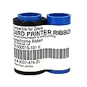 800015-101 Black Ribbon for Zebra P300 P310 P320i P330i P400C P420 P430i P500C P520C P520 P600C Card Printers 1000 Prints Monochrome Compatible
