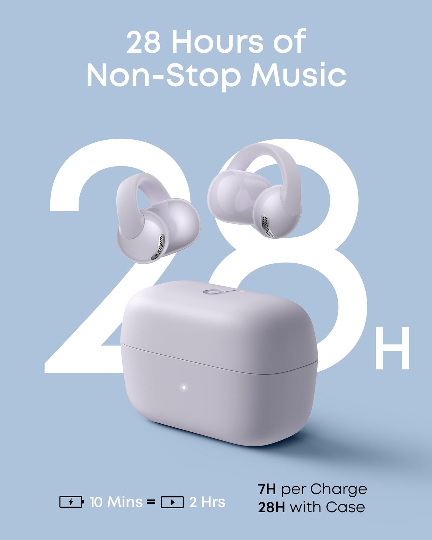 Soundcore C50i by Anker Open Ear Earbuds, Clip On Earbuds, Clip Headphones