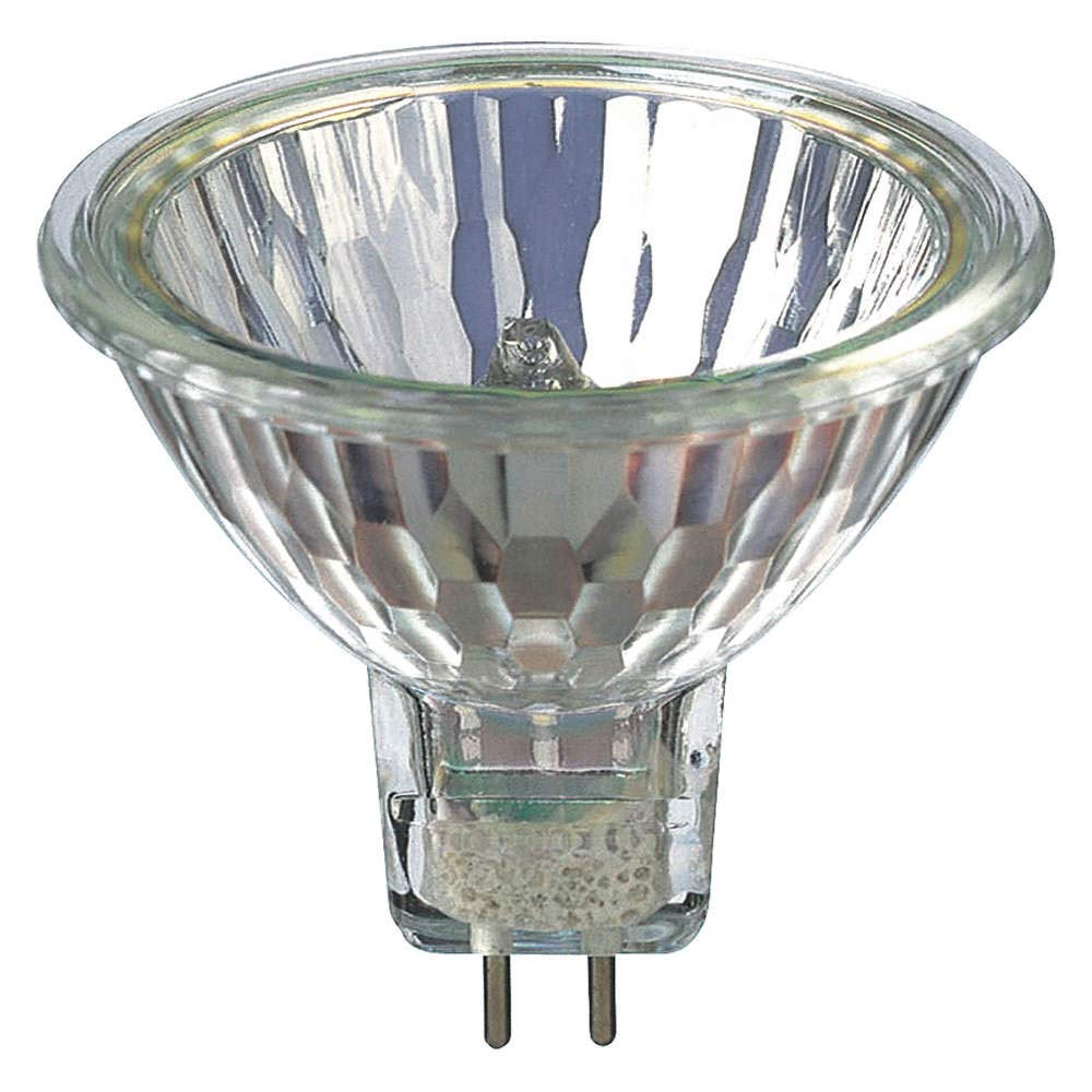 Ironsmith Lighting Products Gu 5.3 Halogen Flood Light Bulbs - Clear Glass Lens, Dimmable 2800K Warm White Light, 12 Volts 50 Watts Halogen Lamp,