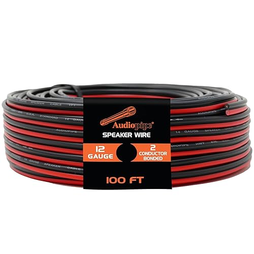 BEST CONNECTIONS Speaker Zip Wire Primary Bonded Red & Black Speaker Cable Stranded Speaker Wire Car Audio Automotive Home Theatre (Various Gauge/Size