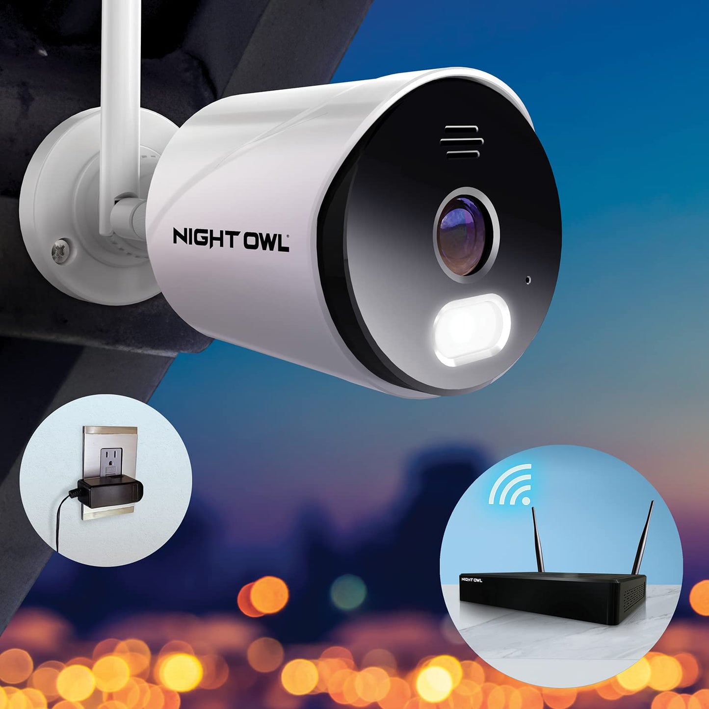 Night Owl Sp Bluetooth Video Home Security Camera System with (6) Wi-Fi IP 1080p HD Indoor/Outdoor Spotlight Cameras with 2-Way Audio and 1TB Hard