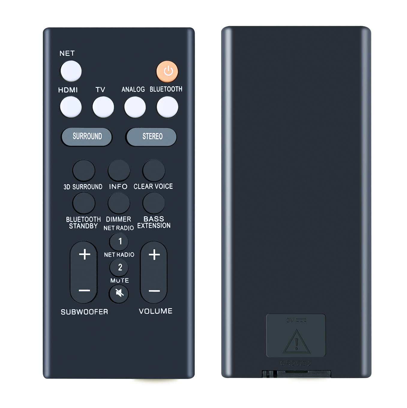 Replacement Remote Control for Yamaha Soundbar ATS-1070 ATS-1080 ATS-1060 ATS-2090 YAS-106 YAS-207 YAS-107 YAS-108 Sound Bar System