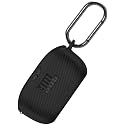 Geiomoo Silicone Case for JBL Vibe Buds 2, JBL Vibe Buds, Protective Cover with Carabiner (Black)