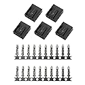 Maxmoral 5PCS PWN Plastic Shell Computer Case Cooling Fan Female Plug Interface 4-pin PC Fan Connector Kit
