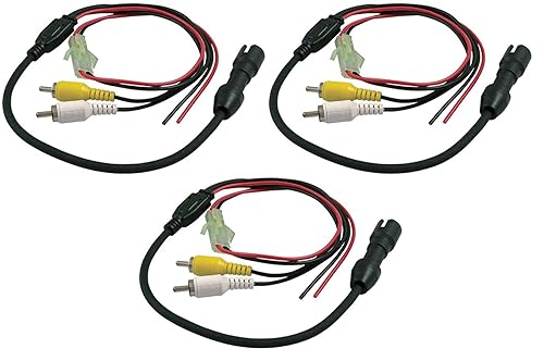 Voyager 4-pin Female Camera Adapter to RCA Connectors with Power - Tie Camera Into Multi-plexing Systems and/or Video and Digital Recorders (Pack