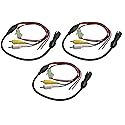 Voyager 4-pin Female Camera Adapter to RCA Connectors with Power - Tie Camera Into Multi-plexing Systems and/or Video and Digital Recorders (Pack