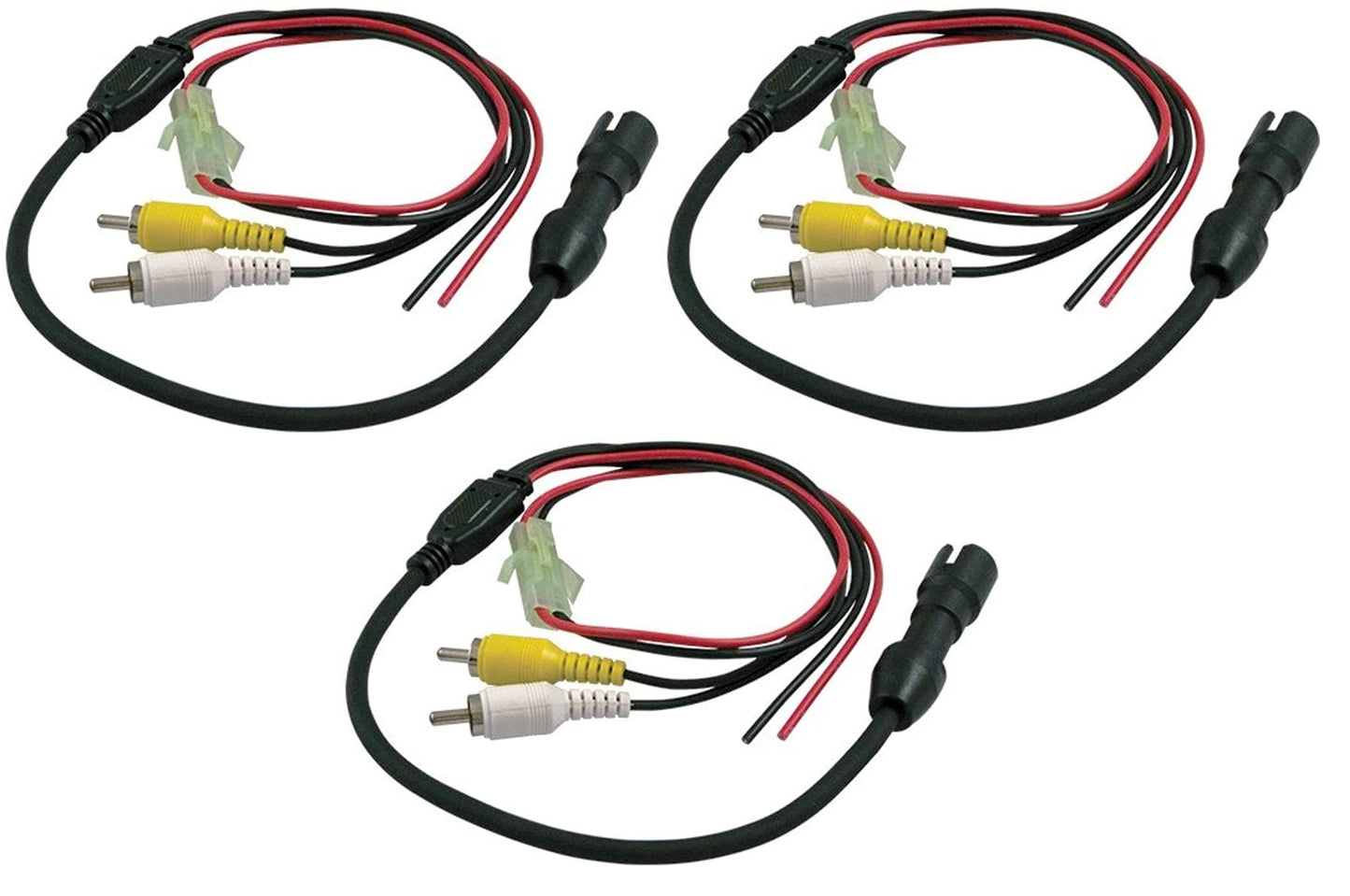 Voyager 4-pin Female Camera Adapter to RCA Connectors with Power - Tie Camera Into Multi-plexing Systems and/or Video and Digital Recorders (Pack