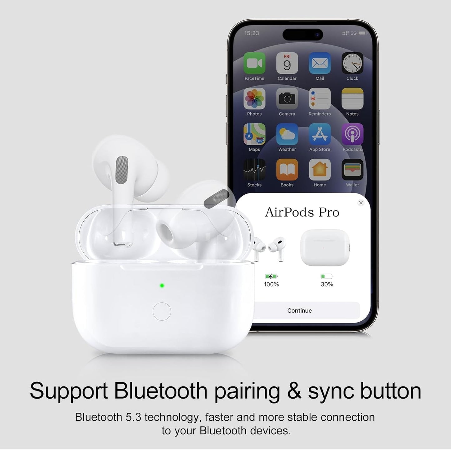 Charing Case Compatible for AirPods Pro, Wireless Charging Case Replacement for AirPod Pro 1st/ 2nd Generation Charger Case (No Earbuds) (PRO