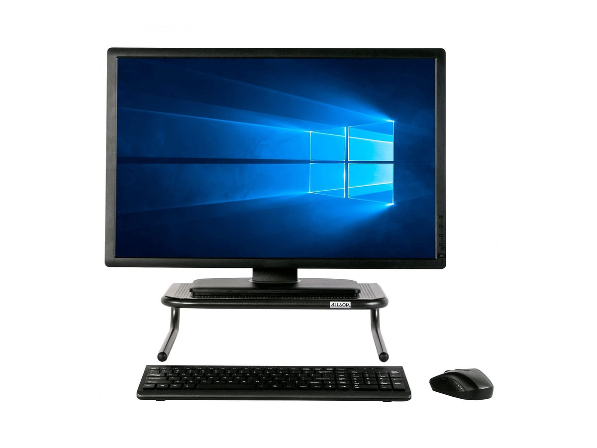 Allsop 30165 Metal Monitor Stand 14-1/2-Inch x11-Inch x4-Inch Black