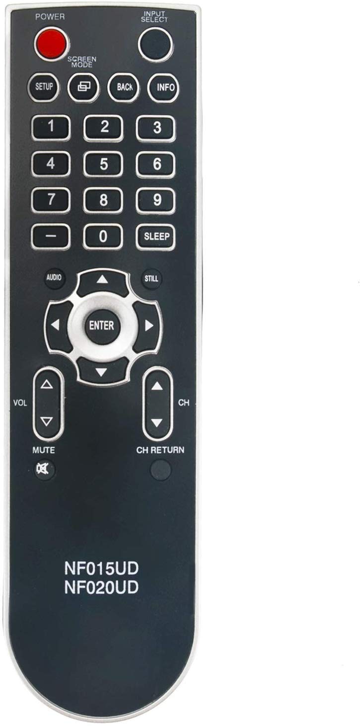 NF015UD NF020UD Remote Control Replaced for Emerson Sylvania TVs