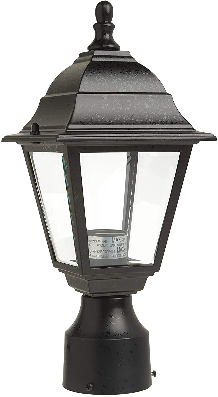 Nuvo Lighting 60/548 Outdoor Post Lantern, 14 x 6 Inches, 60 Watts/120 Volts (Black)
