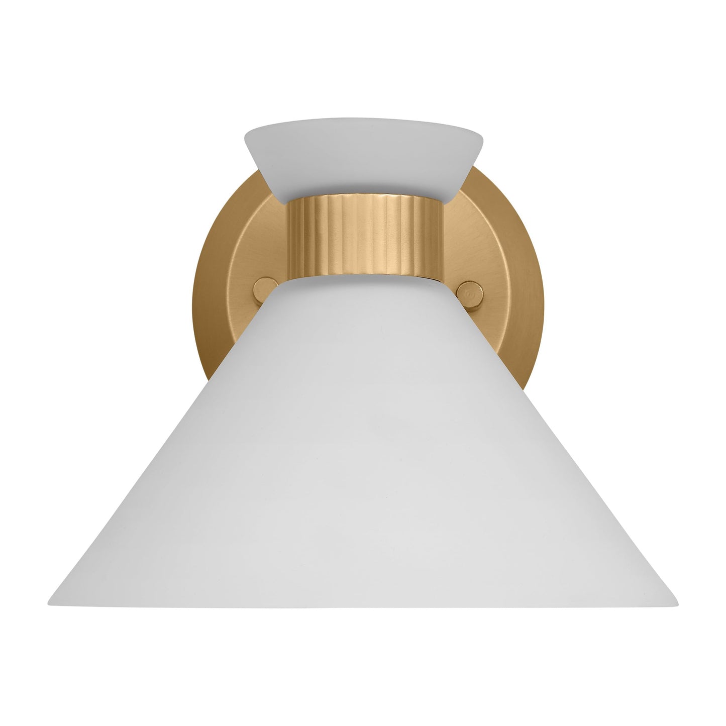 Scott Living 1-Light Belcarra Modern Wall Sconce Satin Brass DJV1011SB, Sconce Wall Lighting is Ideal Bedroom Light, Hallway Light, Living Room Light