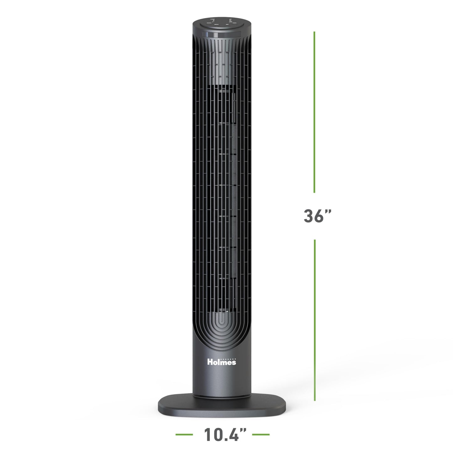HOLMES 36" Slim Tower Fan 6-Speed Power Breeze Remote 75° Osc.