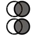 Goldwood Sound, Inc. Monitor Subwoofer Part, Heavy Duty Steel Mesh Snap On Woofer Grills for 6.5" Speakers 2 Grill Pack (SG-M6-2)