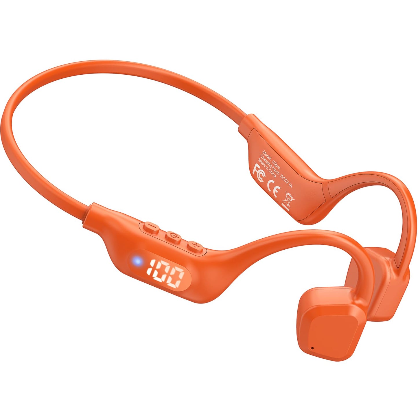 Arciea Bone Conduction Headphones, 14H Playtime Bluetooth 6.0 Open-Ear Earbuds with Mic, IPX5 Waterproof Lightweight Headset, Wireless Sport Earphones