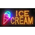 LED Neon Light Open Sign with Animation On/Off and Power On/Off Two Switchs for Business by E Onsale (Ice Cream L07)