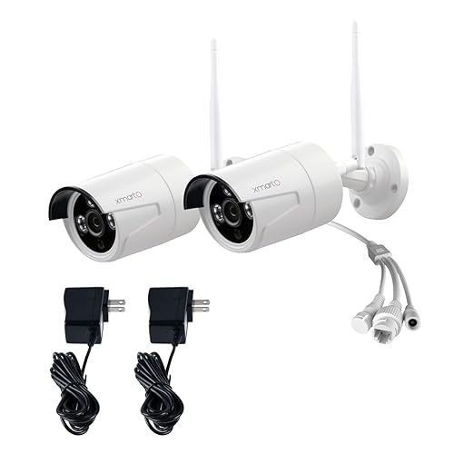 xmartO WB2024-W 2K 3MP Super HD WiFi Home Security Camera with Built-in Microphone (add-on Camera with 3.6mm Lens?Pack of 2, Requires 5MP NVR to Work)