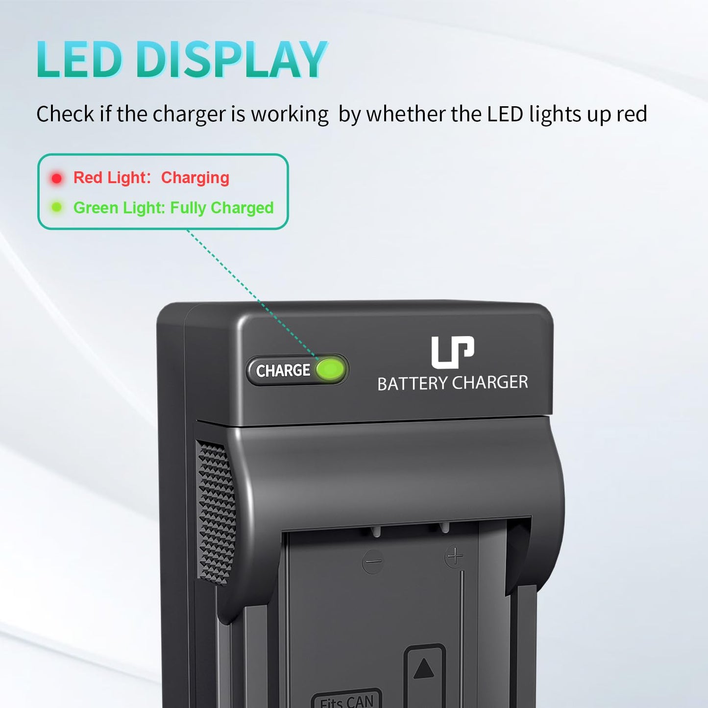 LP LP-E10 Battery Charger, Charger Compatible with Canon EOS Rebel T7, T6, T5, T3, T100, 4000D, 3000D, 2000D, 1500D, 1300D, 1200D, 1100D & More (NOT