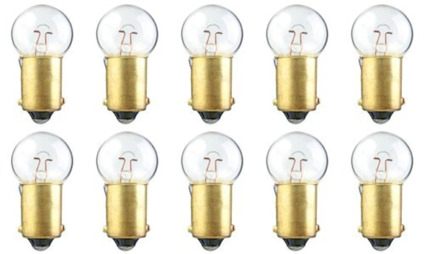 CEC Industries #55 Bulbs, 7 V, 2.87 W, BA9s Base, G-4.5 Shape (Box of 10)
