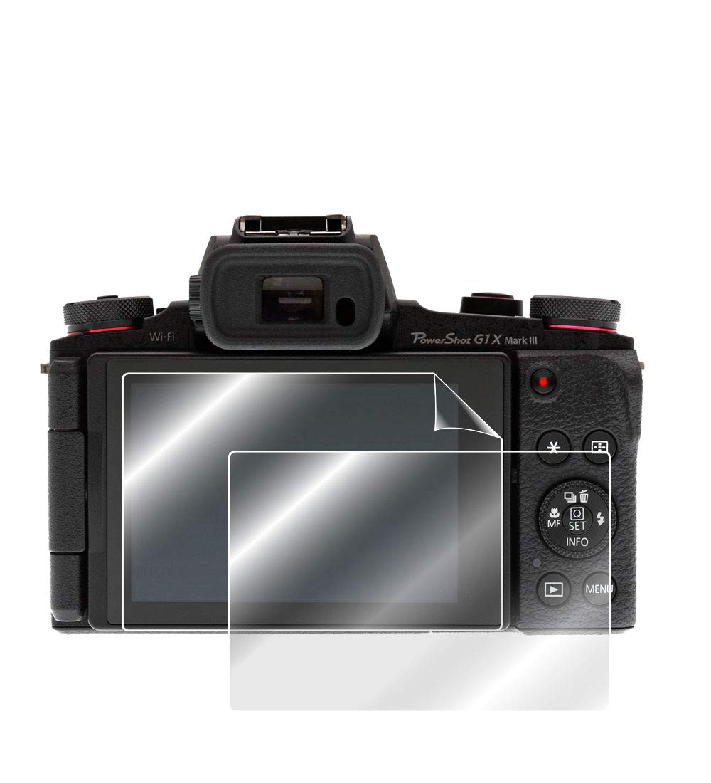 IPG For Canon PowerShot G1 X Mark III Digital Camera Screen Protector (2 Units) Invisible Screen Guard - HD Quality/Self-Healing/Bubble -Free