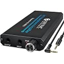 eSynic Portable Headphone Amp for High Impedance (16-300?)-1000mAh Battery Rechargeable HiFi Earphone Amplifier with 3.5mm AUX-2 Gain Levels- for Old