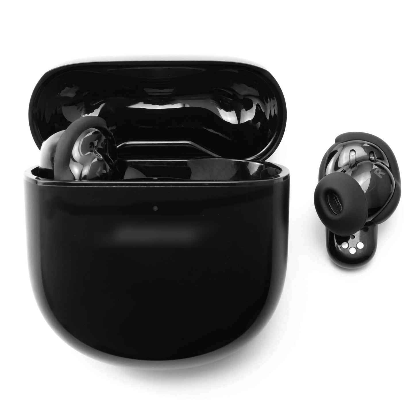 NANLANFAN Replacement Silicone Ear Tips for Bose QuietComfort Ultra Bluetooth Earbuds, 3 Pairs (Black, Assorted S/M/L)