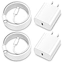Compatible with iPhone 16/15 Charger Fast Charging, 20W Dual Port USB C & USB A Wall Charger Block Type C 10ft Long USB C Fast Charing Cable…