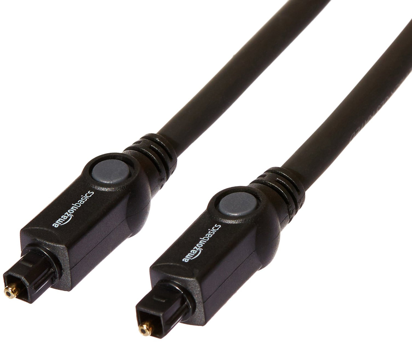 Amazon Basics Toslink Digital Optical Audio Fiber Optic Cable, CL3 Rated, Multi-Channel, for Sound Bar, Audio System, Home Theatre, Gold-Plated