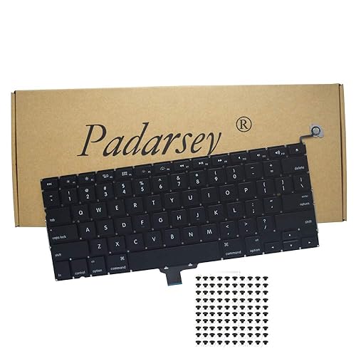 Padarsey New Laptop Replacement Keyboard Compatible for MacBook Pro 13-inch A1278 2008 2009 2010 2011 2012 2013 2014 2015 Year with 80Pce Keyboard
