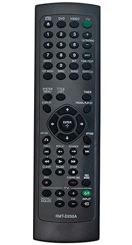 New RMT-D255A Replace Remote Control Compatible with Sony VCR DVD RDR-RDRVX535 RDRVX560VX535 RDR-VX560
