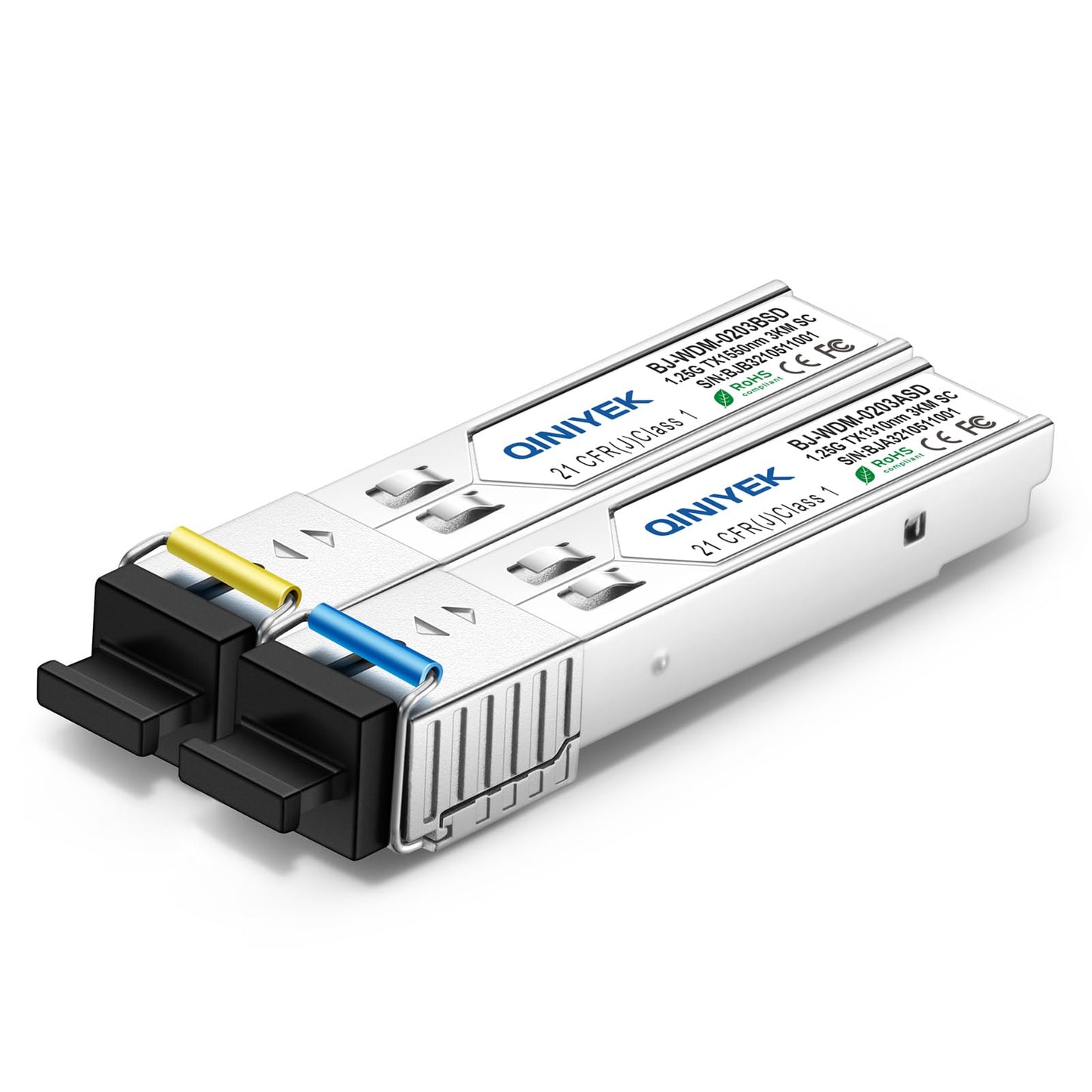 1 Pair simplex SC Module 3KM, 1.25G Single-Mode Fiber Connector, SFP-WDM-SM 1000BASE BiDi 1310nm/1550nm SFP Transceiver Module