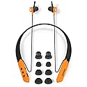 MANHATTAN Bluetooth Wireless Neckband Headphones - Work Earbud Earphones with 15H Playtime, Noise-Isolating, IPX4 Water Resistant, Built-in Mic…