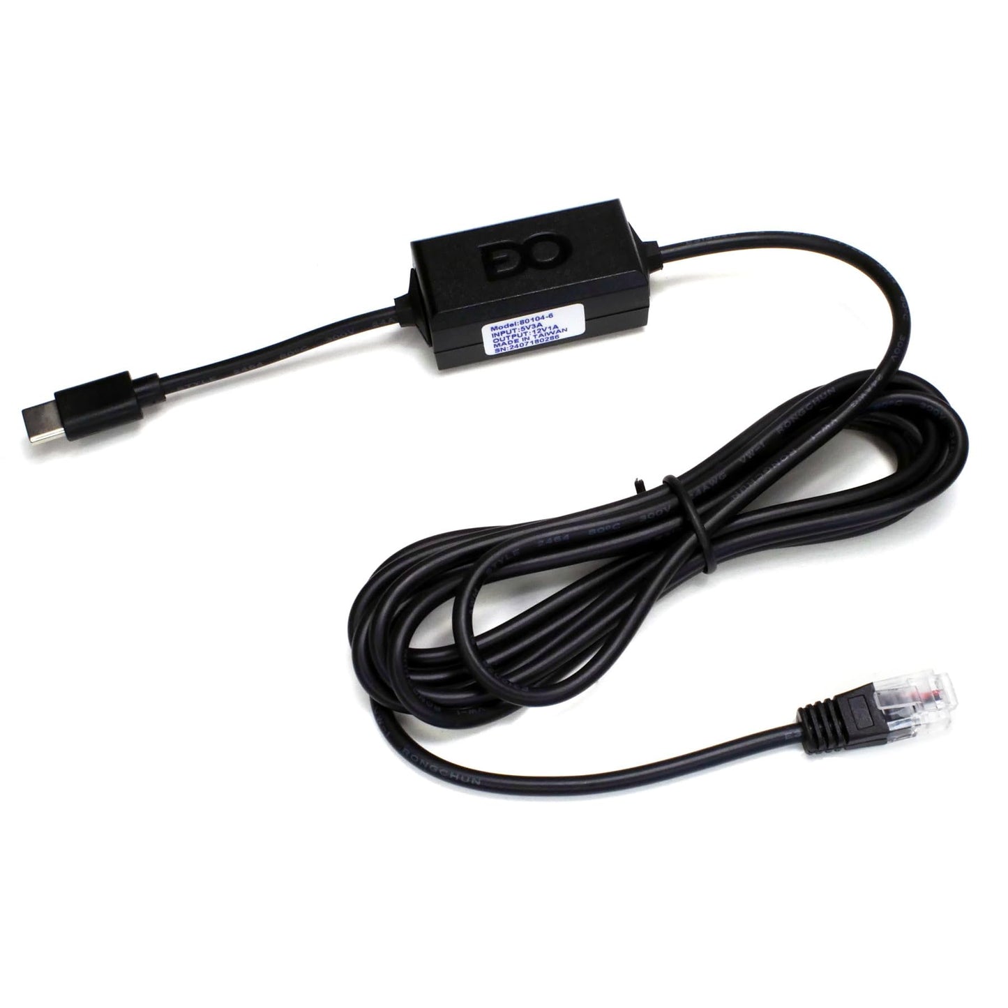 USB-C to RJ11 6 Ft Power Cord for Beltronic Sti Escort Passport Uniden Cobra Road Scout Radar Laser Detector